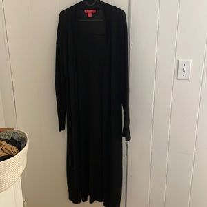 Black Cashmere Duster